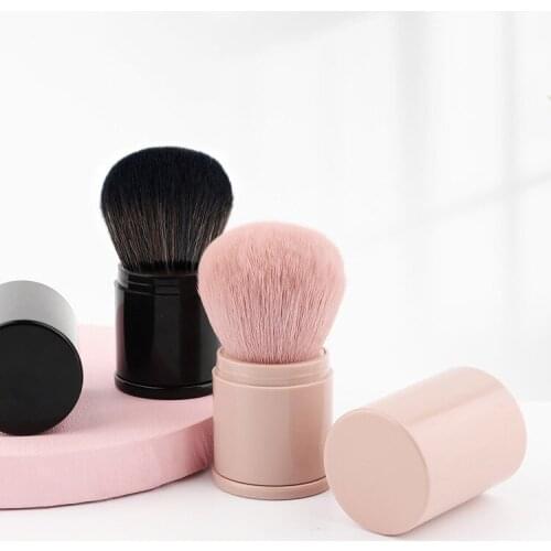 1Pc Travel Power Foundation Blush Makeup Brush Powder Brush Mini Retractable Portable Blusher Face Brushes Beauty Cosmetic Tool