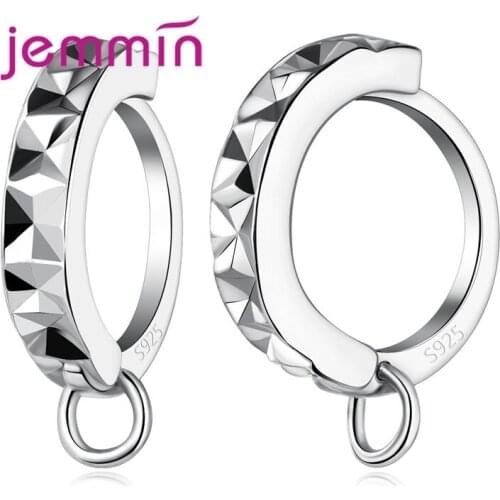 925 Sterling Silver Circular Earrings Hoops For Handmade Earrings DIY Jewelry Components Accessories