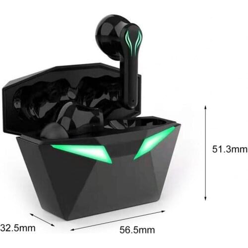 KW-01 Wireless Earphone Noise Reduction Low Power Consumption Dual-mode Decoding Bluetooth5.1 HiFi Gaming Earbud for Running
