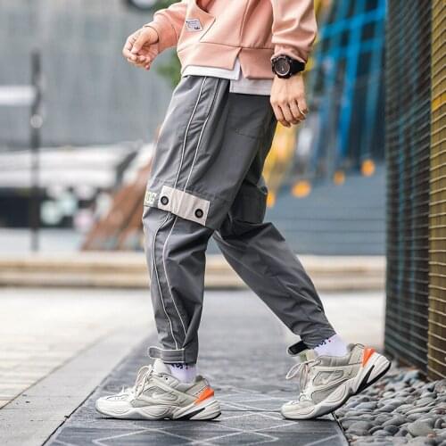 Fashion Spring 2020 Pants Men Brand New Hip Hop Men Harem Pants All Match Casual Mens Cargo Pants Slim Fit Trousers Men M-6XL