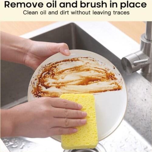 Powerful Cleaning Sponge Kitchen Cleaning Tools Washing Towels Wiping Rags Sponge Scouring Pad Microfiber Dish Cleaning Cloth