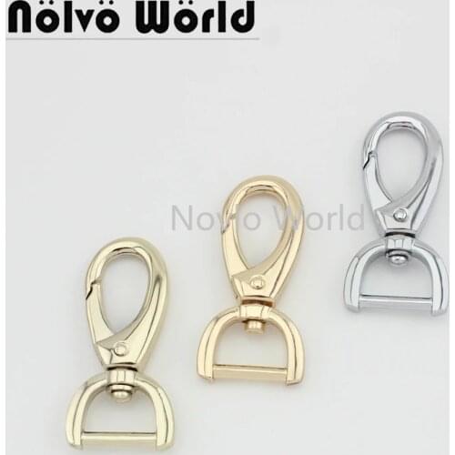 Nolvo World 5-20-100pcs 5 colors 49.5*16mm Bag Straps Metal Buckles Dog Collar Hanger Lobster Swivel Clasps Trigger Clips