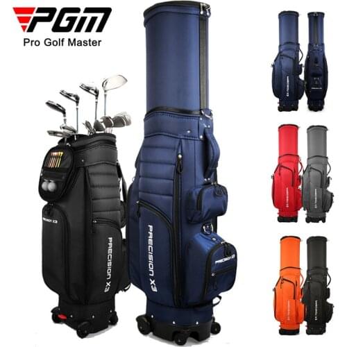 Send Rain Cover Pgm Patented Telescopic Golf Bag Air Carrier Package Golf Standard Bag Men Women with Brake Universal Four Wheel