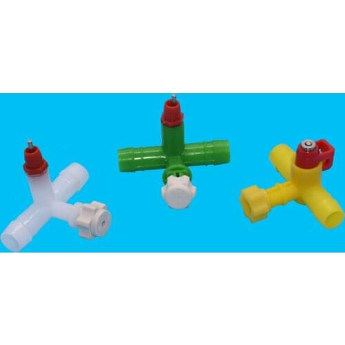 50 Pcs Chicken With Nipple Drinkers Tee Spring Nipple Drinkers Chicken Farming Drinking Water Equipment Poultry supplies