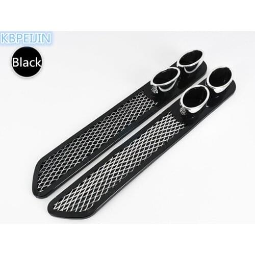 HO 3D Car Styling Automobiles Carbon Exhaust Stickers For Jaguar xf xe x-type xj s-type f-pace XFR XKR XJR Accessories 2pcs