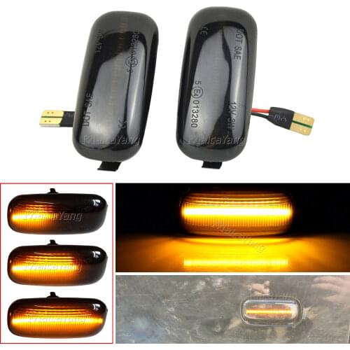 Smoked Side Marker Lamp LED Turn Signal Light Blinker Indicator For Audi A3 S3 8P A4 S4 RS4 B6 B7 B8 A6 S6 RS6 C5 C7