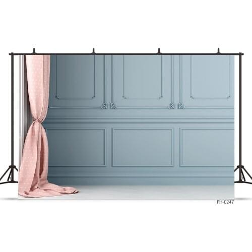 Interior Wall Pink Curtain Theme Photo Backdrop For Love Party Children Food Pet Wedding Photography Vinyl Background For Studio