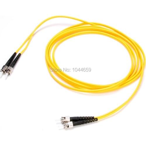 High quality ST-ST yellow single-mode double core 3M optical Fiber jumper Fiber Optic Cable for Local area network (LAN)