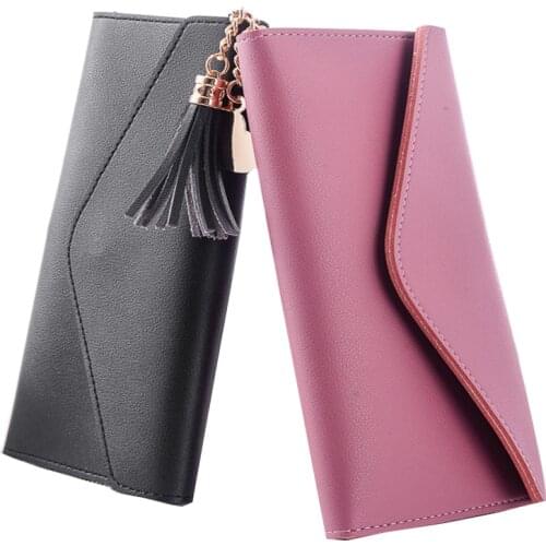 ZOVYVOL 2021 Buckle Design Ladies Long Wallet Handbag Simple Zipper Card Holder Hand-held Credit Card Money Box Female Girls Use
