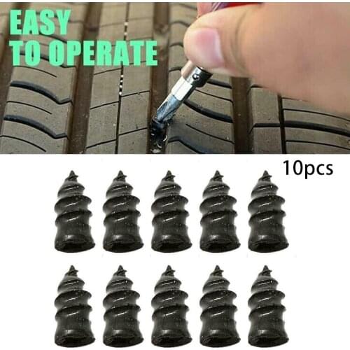 10pcs Car Vacuum Tire Repair Nail 2 Size Motorcycle Tubeless Tire Repair Rubber Nails Self-Tire Repair Tire Film Nail Car Repair
