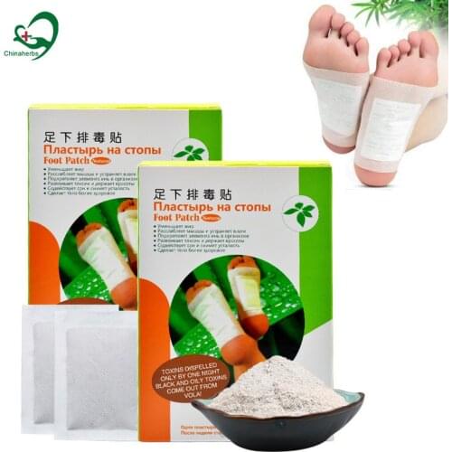 100pieces/5packs Chinese Detox Foot Patch Weight Loss Improve Metabolism Relieve Stress Increase Energy Herbs Extraction Plaster