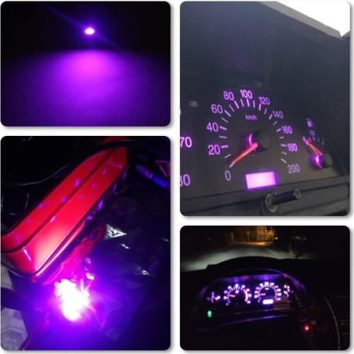 10x 5050 1SMD T5 B8.5D Led Bulbs Pink Purple Universal Fit For Car Dashboard Warning Indicator Car-Styling T5 Led Bulb