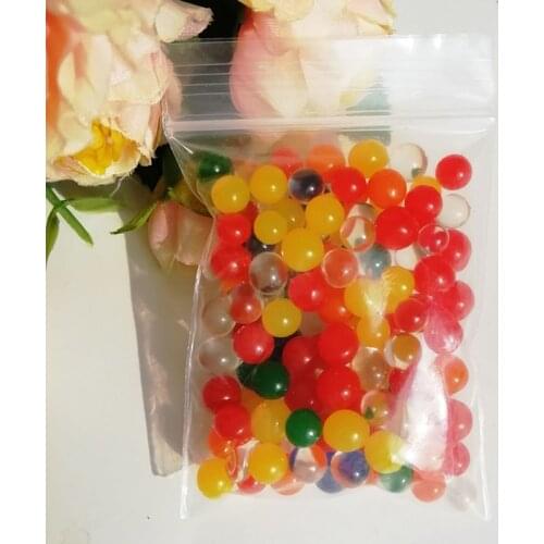 120pcs 5-8mm Crystal Soil Water Beads Hydrogel orbiz Balls Growing Gel Ball Big Decorative Plant Flower Wedding Home Decor