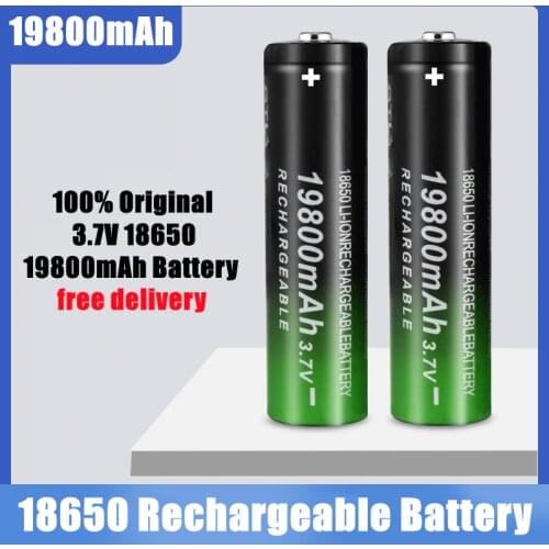 2021new Fast Charging 18650 Battery High Quality 9800mah 3.7V 18650 Li Ion Battery Flashlight Charging Batteries + Free Delivery