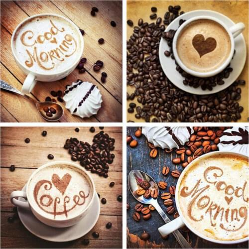 HUACAN Full Square/Round Diamond Painting Landscape Rhinestones 5D DIY Diamond Embroidery Sale Coffee Cup Mosaic Home Decor