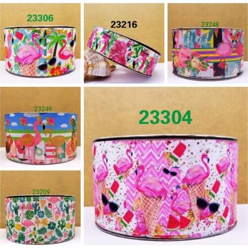 Free shipping 50 yard cartoon printed grosgrain ribbon 23209