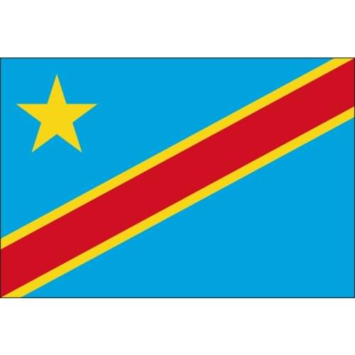 Free shipping xvggdg 90 x 150cm Congo flag Banner Hanging National flags Congo Home Decoration
