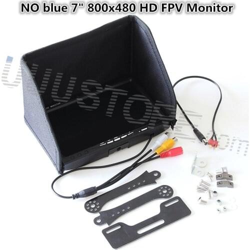 NO blue 7" FPV LCD Color 800x480 FPV Monitor Video Screen for Rc Multicopter DJI Phantom Ground Station QAV250