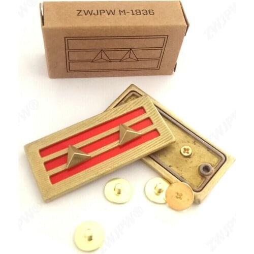 Two star) WW2 CHINESE ARMY OFFICER IRON PLATE COLLAR WITH IRON STAR VETERAN GIFT Soldier Military War 5605101