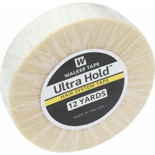 12yards 1.9cm 2.54cm White Ultra Hold Support Tape Double Sided Waterproof Adhesive Tape For Tape Hair Extension/Toupee/Lace Wig