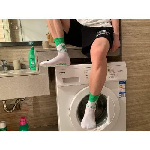 IMINCN 1Pair oversize fashion smoking hiphop Harajuku Cute Patter Ankle Socks Hipster Skateboard man Ankle Funny Socks