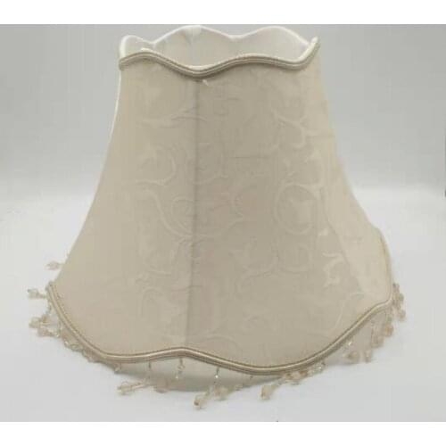 E27 DIA 35cm lamp shades for table lamps beige fabric lamp shade waves lampshade modern lamp cover