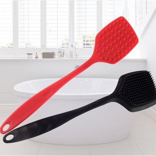 Multifunctional Brush 2 In 1 for Silicone Body Long Handle Double-sided Bath Brush Back Massage Exfoliation Wisp for Body