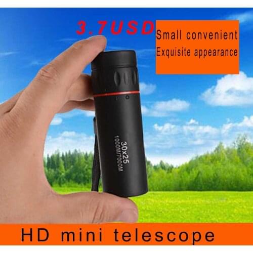 High Definition Monocular Telescope 30X25 Waterproof Mini Portable Military Zoom 10X Scope For Travel Hunting