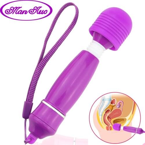 Man nuo Clitoris Stimulator Vibrator Sex Toys for Women Mini AV Magic Massager Stick Adult Sex Product