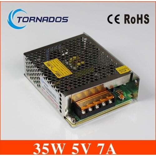 Voltage Transformer 7A 35W AC 100V-240V to DC 5V Power Supply for Led Strip LED display billboard industrial equipment