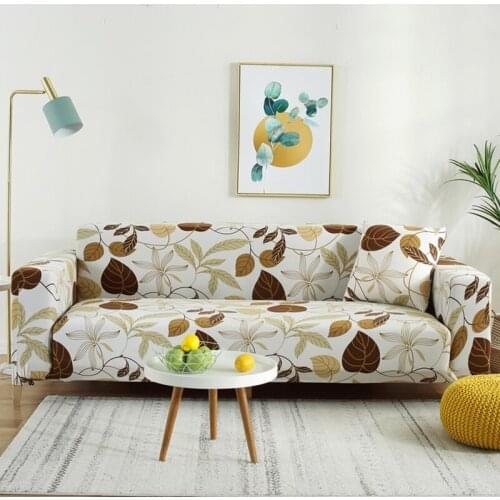 2019 New Stretch Sofa Covers Furniture Protector Polyester Loveseat Couch Cover l 1/2/3/4-seater Arm Chair Cover for Living Room