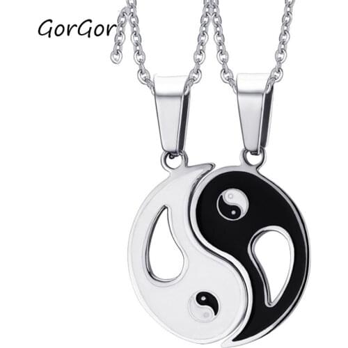 GorGor 2020 New Trendy Hot Sales Chinese Style Stainless Steel Gossip for Couple Simple Jewelry Gift CN-063