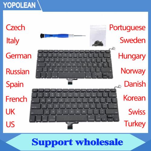 New Spain Spanish Keyboard For Macbook Pro Unibody 13" A1278 Keyboard 2009 2010 2011 2012 Years