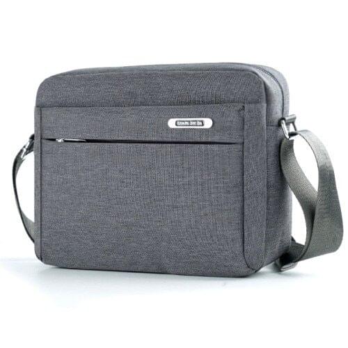 POOLOOS 3 Colors Men Business Shoulder Bags Fashion Waterproof Nylon Messenger Bags Casual Male Crossbody Bag for Pad Y0025