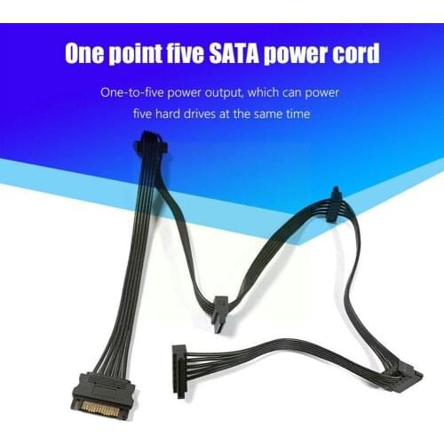 SATA Serial Power Supply 1 Drag 5 One Point Five SATA Short Cord Type Mm Cord For Chia Power 76 DIY PC Length Server F7P7