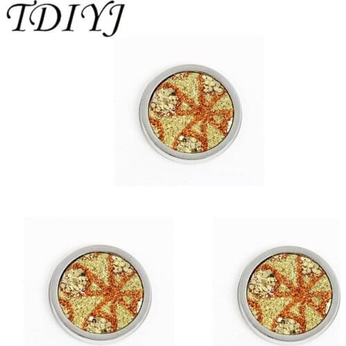 TDIYJ Beautiful 25mm Bling Coin Disc for My Coin Necklace as Women Jewelry Gifts 1Pcs/lot