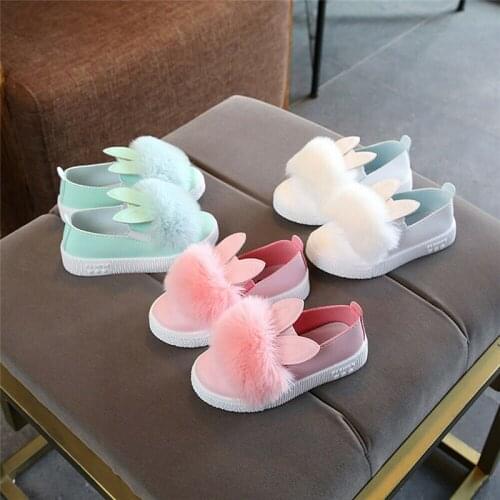 Princess Infant Kid Baby Girls Cute Rabbit Casual Shoes Lovely Baby Cotton Anti-slip Soft Sole Shoes