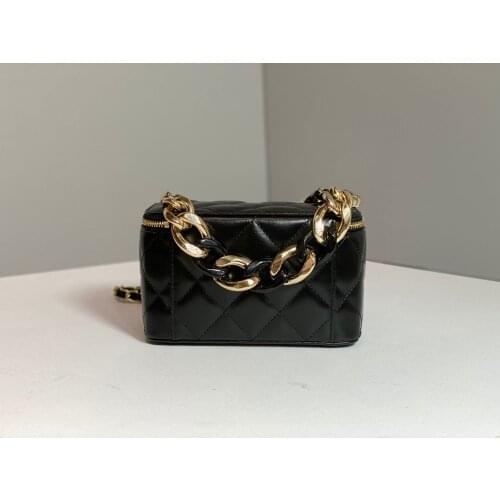 F04281 Fashion Genuine Leather Women Bag Luxury ladies Handbags beauty case makeup box cosmetic bag