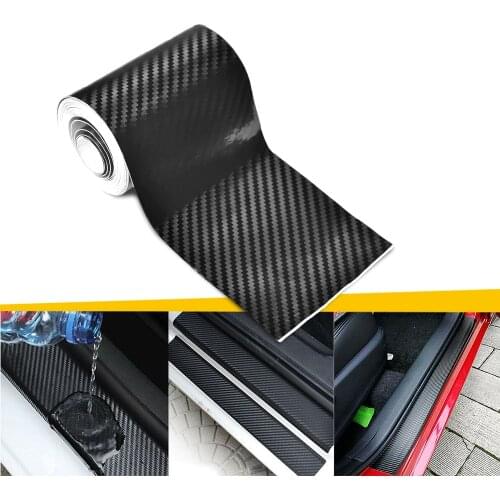 1Pcs 5D Carbon Fiber Car Sticker 3M 7cm 10cm DIY Anti Scratch Car Door Body Sill Protector Tape Strip Waterproof Protection Film