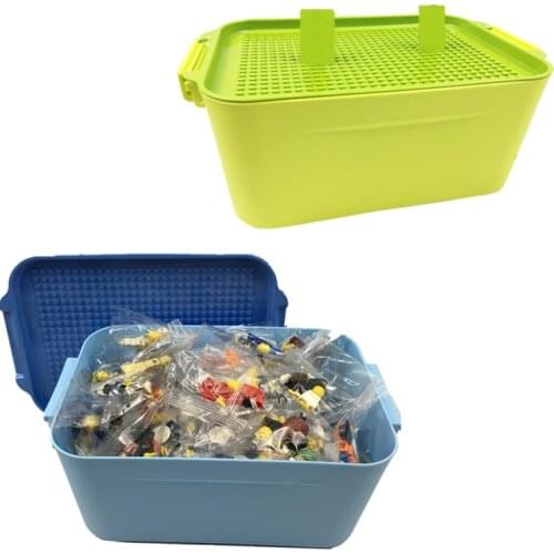 100 60 City Compatible Building Blocks DIY Juguetes Storage Box Boy Girl Toy Gift Bricks Miniature Action Figures for Children