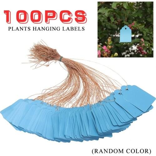 100pcs Plants Hanging Tags Labels Garden Seedling Flower Pot Plastic Tags Number Plates Plant Markers For Home Garden Supplies