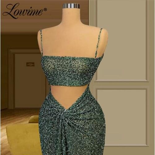 2020 Haute Couture Sexy Spaghetti Plus Size Party Dress Mermaid Celebrity Dresses Robes De Soiree Arabic Evening Prom Gowns