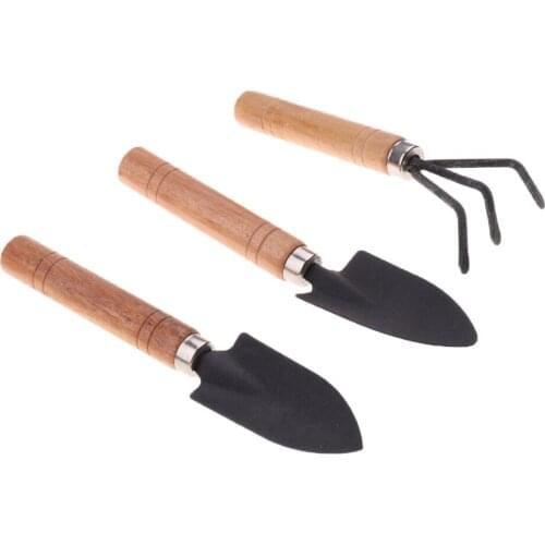 3pcs Mini Gardening Tools Portable Shovel Rake Spade Garden Plant Tools