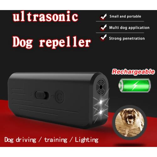 3 in 1 Dog Repeller Electric Anti Barking Stop Bark For Dog LED Ultrasonic Anti Bark Barking Dog Training Control Trainer Device