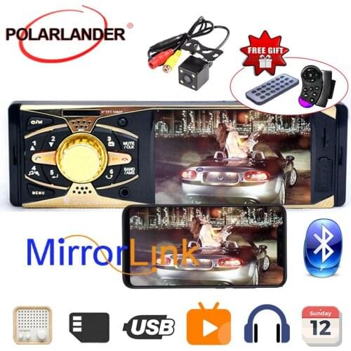 Radio cassette player Car Stereo Radio MP3 MP4 Player 4'' HD TFT 12V Car Audio FM/USB/MMC/Folder Play/AUX/Bluetooth Autoradio