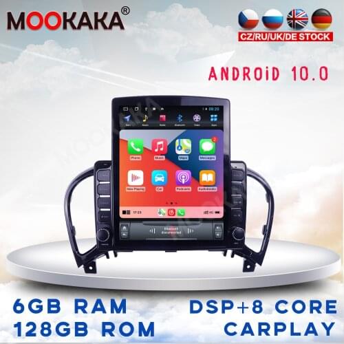 For Nissan Juke 2011-2016 Tesla Screen Android 10 Car Multimedia Stereo Player Carplay GPS Navigation Head Unit DVD