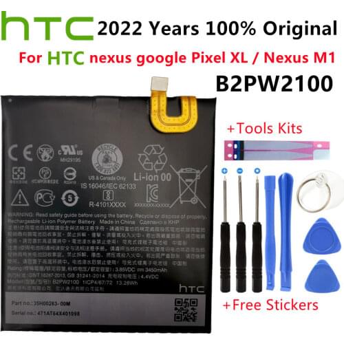 B2PW2100 High Quality Replacement Battery For HTC nexus google Pixel XL / Nexus M1 3450mAh Mobile Phone Batteria+Free Tools