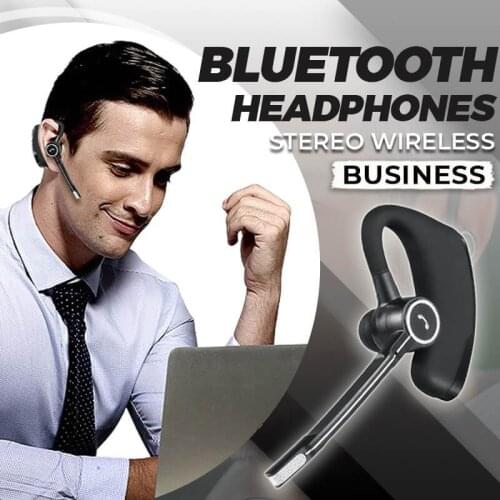 Bluetooth Earphone Wireless Headphone Handsfree Driving Call Business Car Headset Sports Stereo Music Earbuds for IPhone etc
