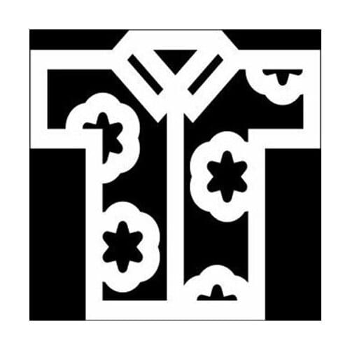 Black/Sliver Hawaii Shirt Car Decal Vinyl Bumper Decor Decals Waterproof Removable Art Rear windshield Decoration S977