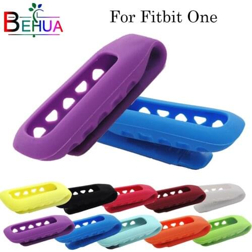 Colorful soft Silicone Holder Replacement Cover Clip Case Belt Holder Individual Protective Cover For Fitbit One Smart Tracker